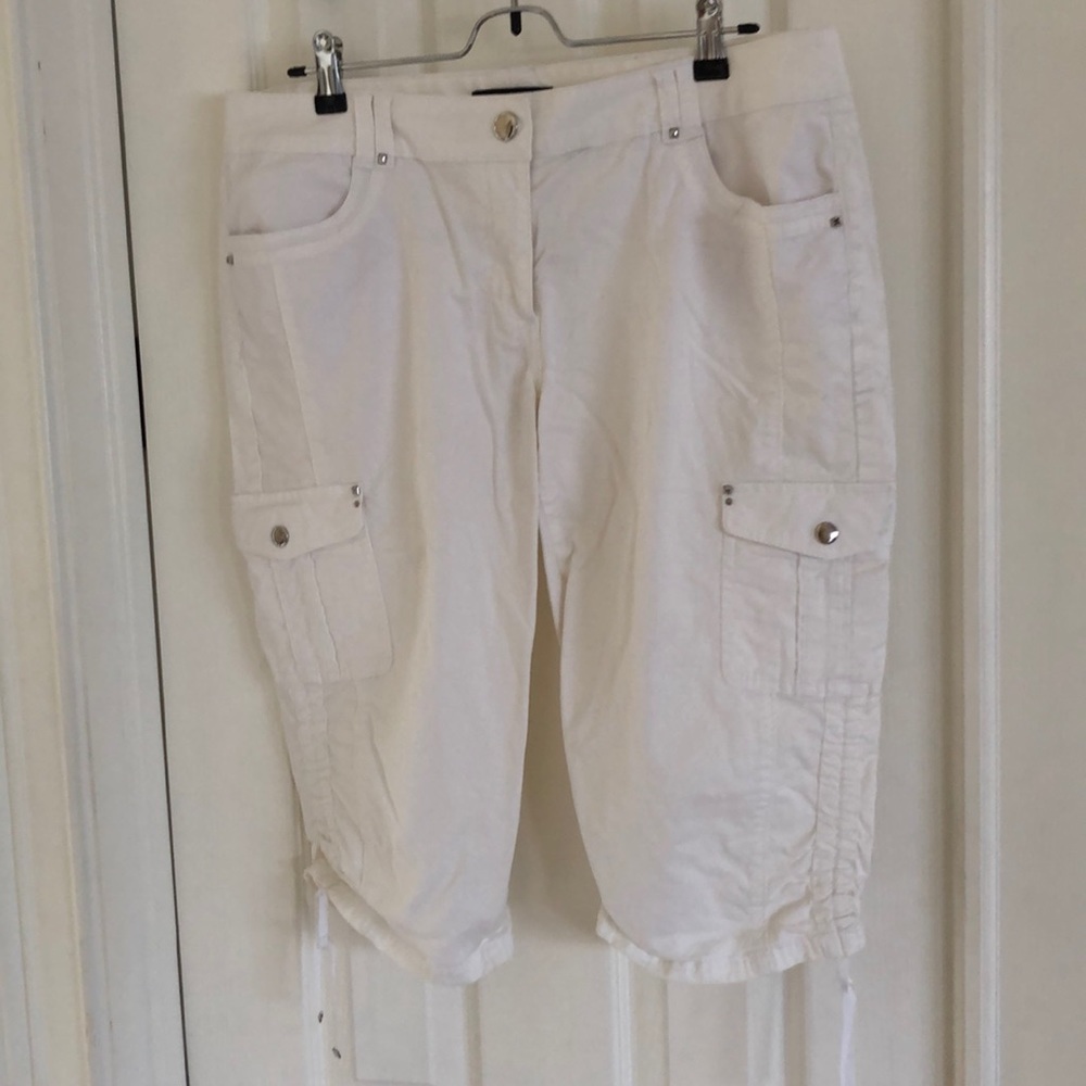 White House Black Market white Capris